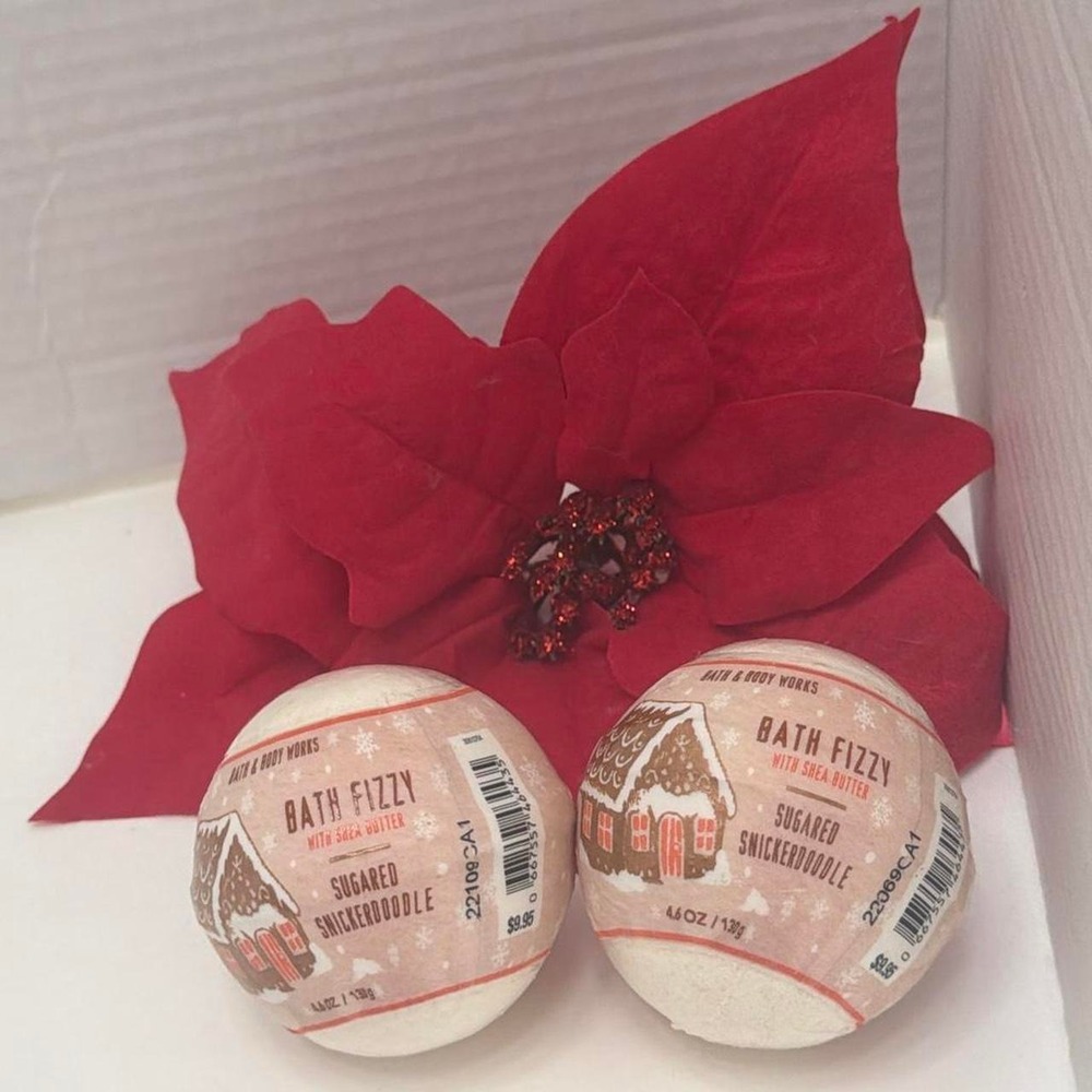Bath & Body Works Sugared Snickerdoodle Bath Fizzy Shea Butter 2 Pack 4.6oz New